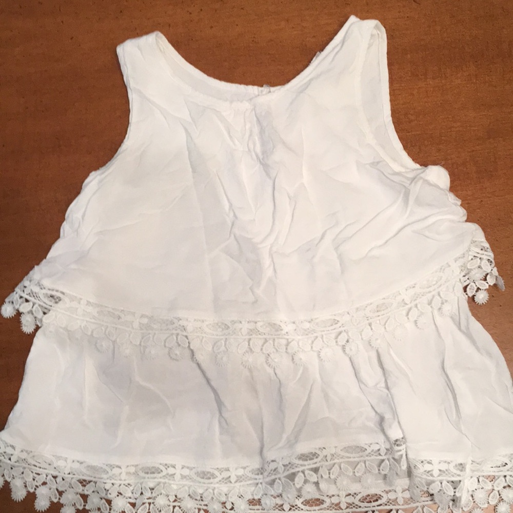 Lace White Shirt